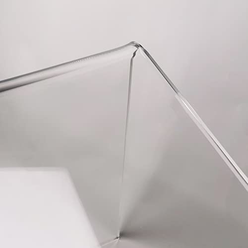 NEJHC Acrylic Console Table, 37.5” L Thick Modern Entryway Table for Hallway, Living Room, Clear Acrylic Desk, 37.5” W x 29.25” H x 15.25” D, 220LBS Weight Capacity NEJHC