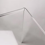 NEJHC Acrylic Console Table, 37.5” L Thick Modern Entryway Table for Hallway, Living Room, Clear Acrylic Desk, 37.5” W x 29.25” H x 15.25” D, 220LBS Weight Capacity NEJHC