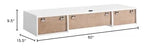 Modway Render Mid-Century Modern, Wall Mount Office Desk, White Modway