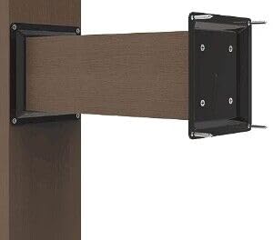 4 Wood Post Plate Connector,Deck Porch Railing Support Base, 4" x 4" Wood Fence Post Anchor BaseDeck Porch Railing Support Base (4) WoodArtSupply