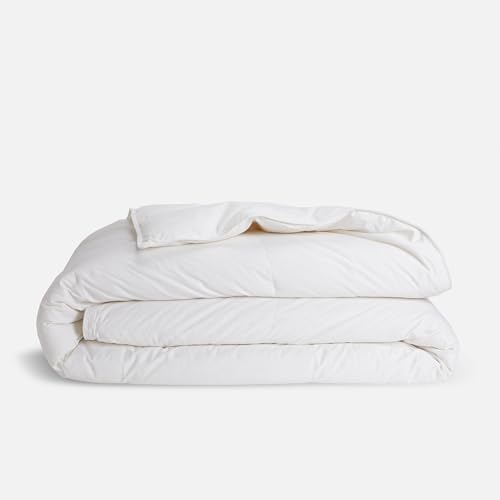 Brooklinen Luxury All-Season Down Alternative Comforter - Full/Queen - Soft Cloud-Like Duvet Insert - 100% Cotton Sateen Shell, Recycled Fill, Baffle Box Construction - Breathable All-Year Bedding Brooklinen