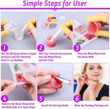 219Pcs Resin Kit Mold Kit Molds Silicone and Epoxy Supplies Dried Flowers, Foil Flakes, Necklace Cord, Earring Hooks WoodArtSupply