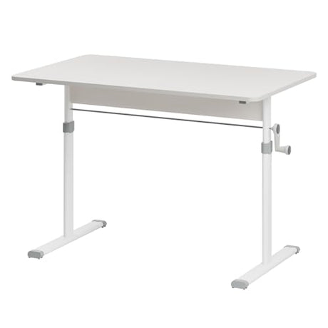 cdar Manual Standing Desk, Adjustable Height Game Desk, Hand Crank Standing Desk, Hand Lifting Computer Desk, Manual Stand Up Desk 100 cm cdar