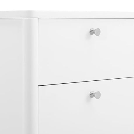Delta Children Brooks 6 Drawer Dresser with Interlocking Drawers (Includes 3 Sets of Knobs – Choose from Natural, Brushed Nickel & Melted Bronze), Bianca White Delta Children