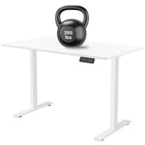 PulvinarVita Dual Motor Standing Desk Frame, Ergonomic Stand Up Desk Base Workstation with Cable Management Tray, Headphone Hook for Home Office PulvinarVita