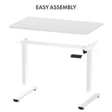 FLEXISPOT EN1 One-Piece Standing Desk 48 x 24 Inches Height Adjustable Electric Sit Stand Up Desk Home Office Desk FLEXISPOT