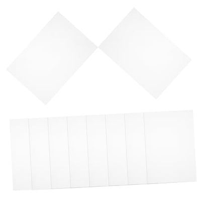 Unomor 10pcs Sheets Shrink Film Hot Crafts for Maker Heat Shrinkable Jewelry Art Wrapping Shrinking Key Making Supply Handicraft Supply Material Bops Transparent