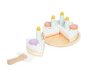 Pearhead Celebration Montessori Birthday Cake Toy Set, Wooden Play Toys for Developmental Learning, Play Kitchen Sets for Toddlers Ages 3+ Years, Pretend Play Food Sets, 14 Piece Wooden Play Toy Set Pearhead
