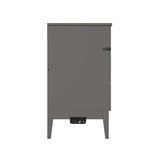 AFI, Santa Fe Queen Murphy Bed Chest with 6" Mattress & Built-in USB Charger, Grey AFI