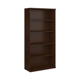 Bush Business Furniture Series C 5-Shelf Tall Bookcase in Mocha Cherry for Home and Office Storage Bush Business Furniture