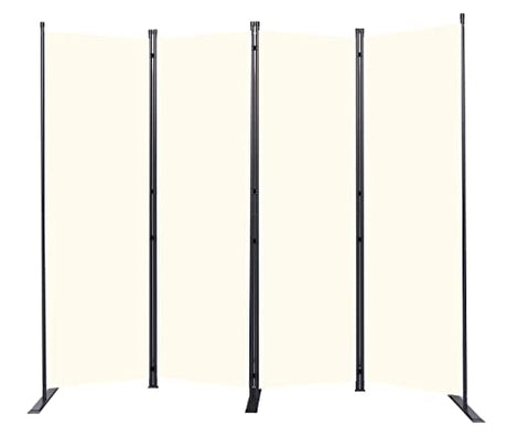 Room Divider 6FT Portable Room Dividers and Folding Privacy Screens, 88'' W Fabric Divider for Room Separation, 4 Panel Partition Room Dividers Freestanding Wall Divider Screen for Dorm Studio Office HOMSCREENER