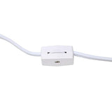 Simple Designs Petite Faux LT2072-BWN Stone Table Lamp with Fabric Shade, Brown with White Shade Simple Designs