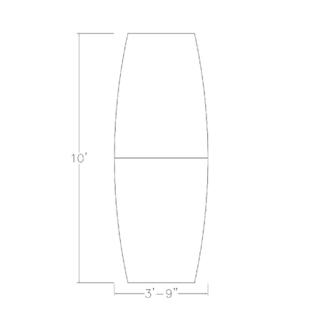 SKUTCHI DESIGNS INC. 10-Person Boat-Shaped Modular Conference Table with Brushed Silver Metal T-Bases| Harmony Series | Meeting Tables for Offices, Training Rooms, and Homes | Asian Night – 10X4 SKUTCHI DESIGNS INC.