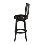 Hillsdale Savana Wood Bar Height Kitchen Stool, 29.5" High, Black Hillsdale