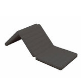 NUZEUYKSTK Tri-fold Memory Coir Foam Futon Sleeping Mat, Quilted Cover Portable Floor Sleeping Pad Foldable Futon Folding Mattress Floor Mat Folding Bed with Mattress for Use (Black, 90x200cm) NUZEUYKSTK