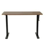OS Home and Office Furniture 47.25" Wood Adjustable Height Desk in Danish Walnut American Furniture Classics