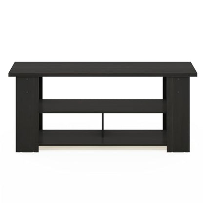 Furinno Jaya TV Stand, Espresso, 50 - WoodArtSupply