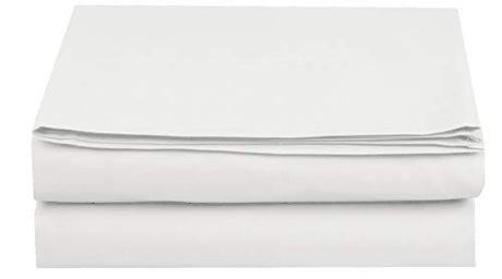 Elegant Comfort Premium Hotel Quality 1-Piece Flat Sheet, Luxury and Softest 1500 Thread Count Egyptian Quality Bedding Flat Sheet, King, White Elegant Comfort