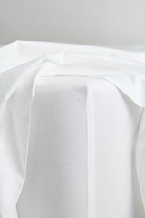 Bed Threads - Cotton Fitted Sheet - Organic Cotton Percale - 200TC - Luxury Organic Bedding - Breathable & Ultra-Crisp - Single Fitted Sheet Only - Machine Washable - Full - Crisp White Bed Threads