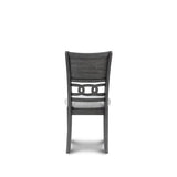 New Classic Furniture Gia 5-Piece Round Dining Set with 1 Dining Table and 4 Chairs, 47-Inch, Gray New Classic Home Furnishings