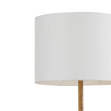 Globe Electric Novogratz x 67225 65" Floor Lamp, 2-Tone Wood Toned Base, White Fabric Shade, Socket Rotary Switch, Living Room Décor, Reading Light, Home Essentials, Bedroom, Office Accessories Globe Electric