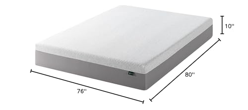 ZINUS 10 Inch Ultima Memory Foam Mattress [New Version], King, Fiberglass Free, Medium Firm Feel, Breathable Airflow Memory Foam, Certified Safe Foams & Fabric, Mattress in A Box ZINUS