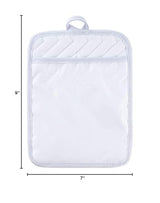 Sublimation Blanks 9"x7" Polyester/Cotton White Pot Holders with Sublimation Pocket DIY Set of 6 Tromic
