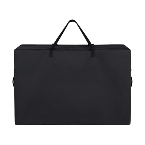 shgsgWK Folding Mattress Storage Bag, Heavy-Duty Foldable Waterproof Dustproof Carrying Case for Memory Foam Tri-Fold Mattress, Futon, Topper (Black) shgsgWK