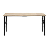 RIQUIPAI Height Adjustable Workbench, 72" x 20" Garage Worktable with 3000Lbs Capacity, 31.5"-39.3" H Workbench with 4 AC Outlets & 2 USB Ports, for Studio, Workshop, Warehouse, Home, Office RIQUIPAI