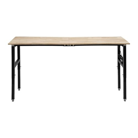 RIQUIPAI Height Adjustable Workbench, 72" x 20" Garage Worktable with 3000Lbs Capacity, 31.5"-39.3" H Workbench with 4 AC Outlets & 2 USB Ports, for Studio, Workshop, Warehouse, Home, Office RIQUIPAI