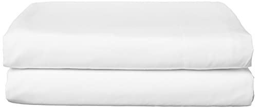 Elegant Comfort Premium Hotel Quality 1-Piece Flat Sheet, Luxury & Softest 1500 Thread Count Egyptian Quality Bedding Flat Sheet, Wrinkle, Stain and Fade Resistant, Queen, White Elegant Comfort