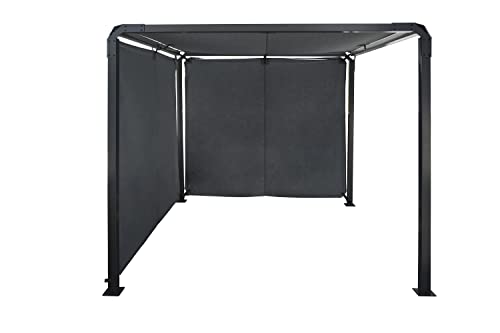 Sojag Outdoor 8' x 8' Dunwich Pergola Open Gazebo, Grey Sojag