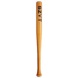 SZYT 25 inch Wood Baseball Bat Self-Defense Softball Bat Home Defense Lightweight Yellow SZYT
