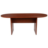 BOWERY HILL Contemporary 6' Conference Table in Cherry Finish BOWERY HILL