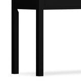 SIMPLIHOME Hollander Console Table - 60 Inch Wide Solid Wood Sofa Table in Black, Contemporary Storage Table for Entryway or Living Room with 3 Drawers and Sleek Metal Hardware SIMPLIHOME