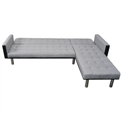 vidaXL Sofa Lounge Suite Day Bed Chaise Reclining Futon Couch L-Shape 2 Colors vidaXL