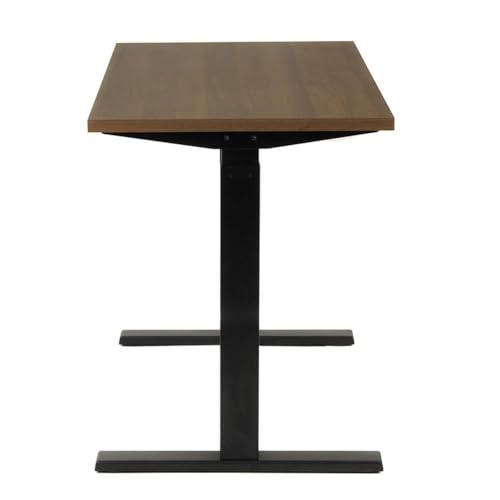 OS Home and Office Furniture 47.25" Wood Adjustable Height Desk in Danish Walnut American Furniture Classics