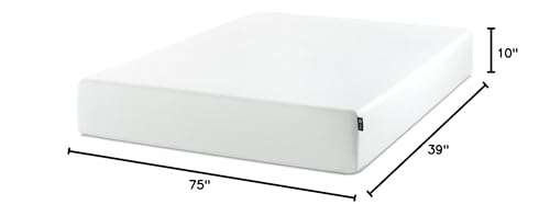 ZINUS 10 Inch Green Tea Memory Foam Mattress [New Version], Twin, Fiberglass free, Medium Firm Feel, Zoned Pressure Relief, Certified Safe Foams & Fabric, Mattress in A Box Zinus