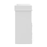 Storkcraft Brookside 2 Drawer Changing Table Dresser (White) – GREENGUARD Gold Certified, Easy-to-Match Chest of Drawers and Cubbies for Nursery and Kids Bedroom, Includes Changing Table Topper Storkcraft