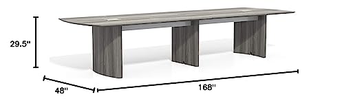 Safco Products Medina Table, 14', Gray Steel Safco