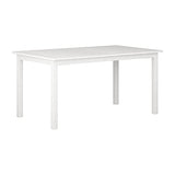 Miramar Contemporary White Washed Wood Rectangular Outdoor Dining Table CorLiving