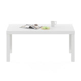 Furinno Classic Simple Coffee Table for Living Room, 38.98 (W) x 17.52 (H) x 18.9 (D) Inches, White Furinno