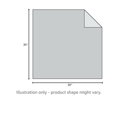 American Baby Company Fleece Blanket with Silk-Like Satin Trim, Soft, Warm & Cozy, White, 30" x 30" for Boys and Girls, Perfect for Baby Carrier, Stroller, Travel and Gifting American Baby Company