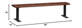 Salsbury Industries Wood Locker Benches, 48-Inch, Dark Finish Salsbury Industries