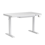 ErGear Dual Motor Electric Standing Desk with Drawers,48x24 Inch Whole-Piece Quick Install,Height Adjustable Stand up Sit Stand Home Office Ergonomic Workstation with USB Charging Ports(White) ErGear