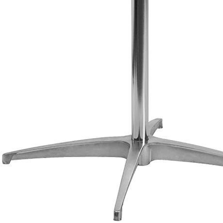 Adjustable 36'' Round Wood Cocktail Table with 30'' and 42'' Columns in Natural Finish Flash Furniture