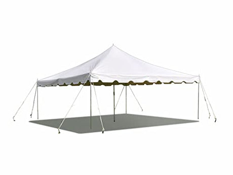 Party Tents Direct 15'x15' Weekender Standard Canopy Pole Tent - Easy Up Canopy Tent with 50 Person Capacity - Outdoor Canopies for Parties, Weddings, & Events (White) Party Tents Direct