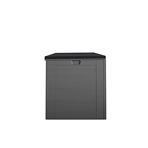 Cosco Outdoor Living 88180BGY1E Cosco Outdoor Patio Storage, Extra Large, 180 Gallons, Charcoal Deck Box, Black/Gray Cosco