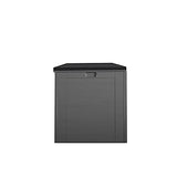 Cosco Outdoor Living 88180BGY1E Cosco Outdoor Patio Storage, Extra Large, 180 Gallons, Charcoal Deck Box, Black/Gray Cosco
