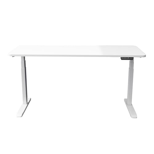 Fromann Dual Motor Standing Desk Frame 3 Stage Legs Electric Heavy Duty Sit Stand up Height Adjustable Desk Base for Home and Office Fromann
